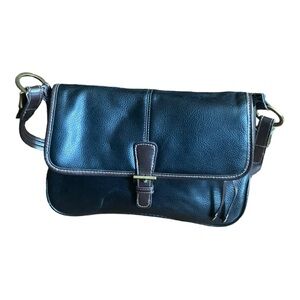 Black and brown leather bag